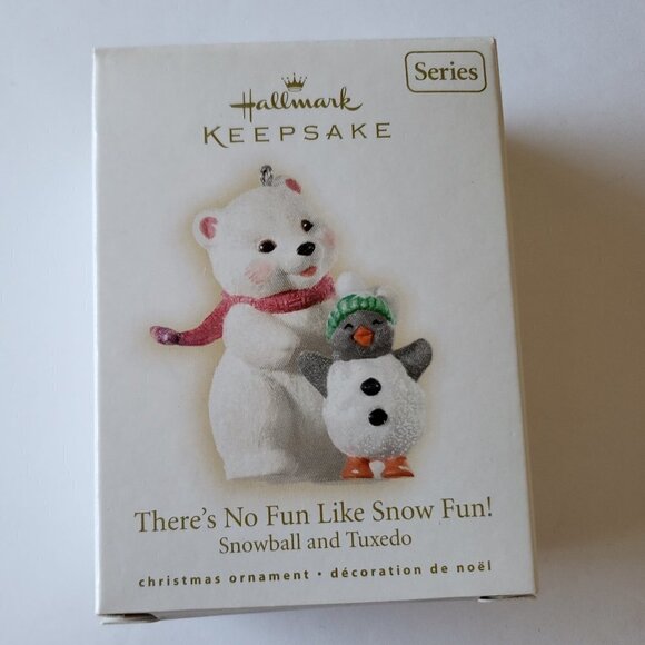 Hallmark Keepsake Ornament - 2009 There\'s No Fun Like Snow Fun Snowball & Tuxedo